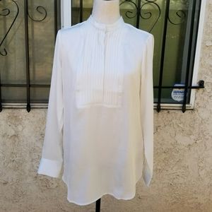 Banana Republic tuxedo tunic shirt s